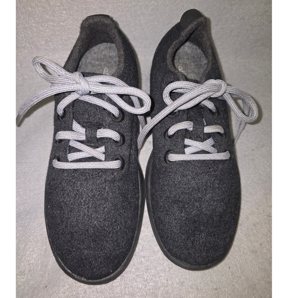Allbirds Merino Wool Sz 7 Runners Dark Gray Lace Up Sneakers Women